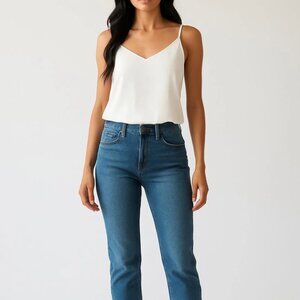 Banana Republic Off-White "Silk" Camisole